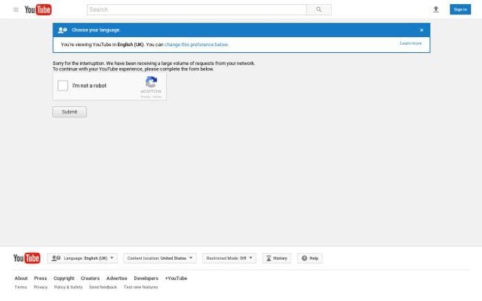 Youtube website preview