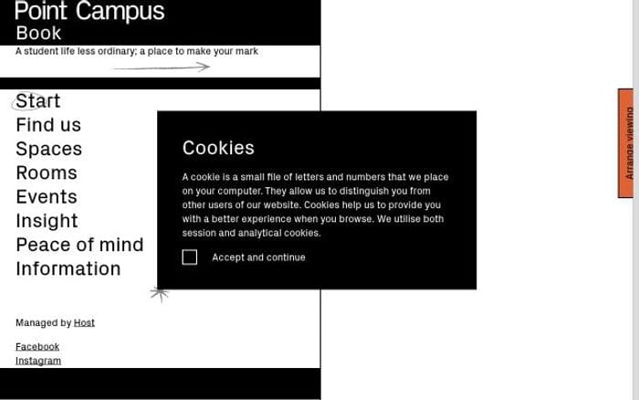 Pointcampus website preview