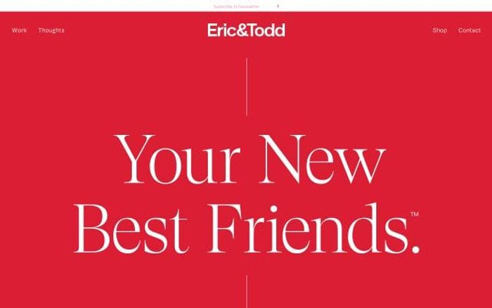 Ericandtodd website preview