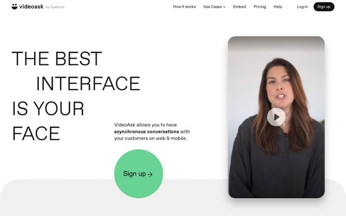 VideoAsk (By Typeform) website preview
