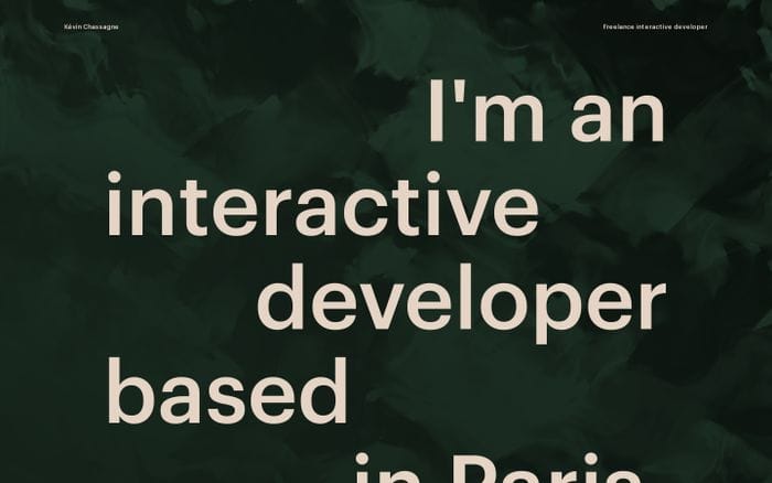 Kévin Chassagne website preview