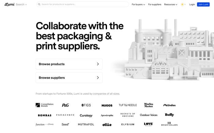 Lumi website preview