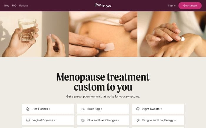 Evernow website preview
