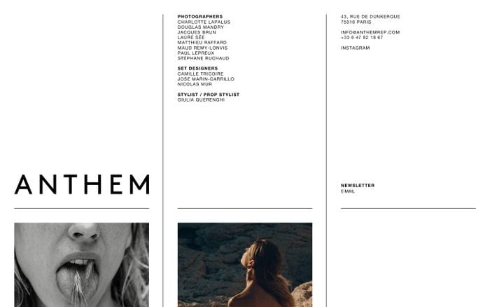 Anthem website preview