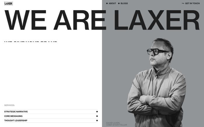 Laxer website preview