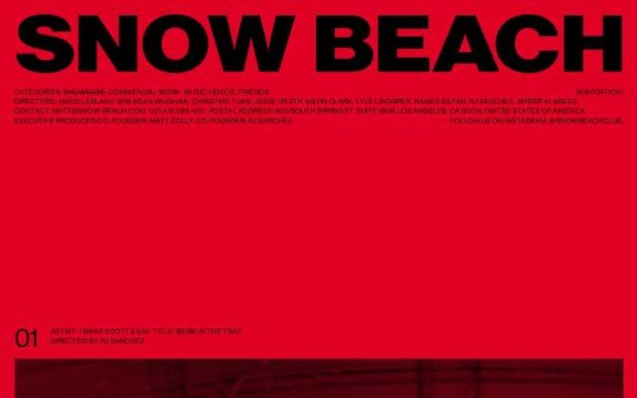 Snow-beach website preview