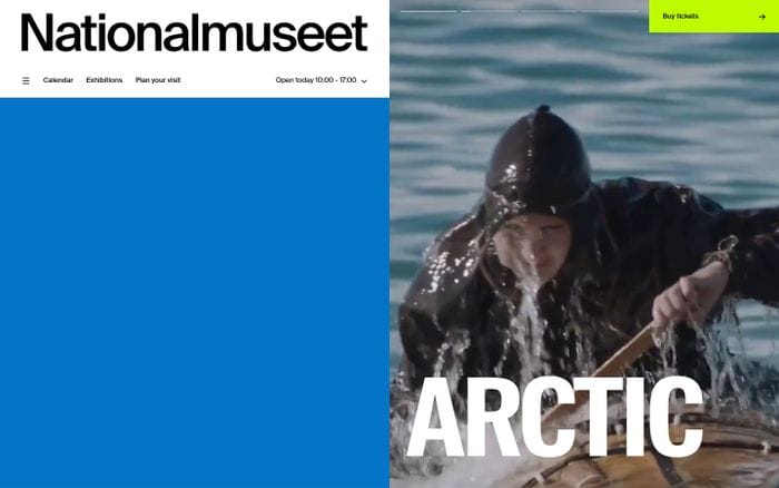 The National Museum of Denmark website preview