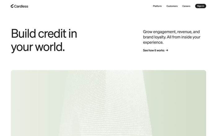 Cardless website preview