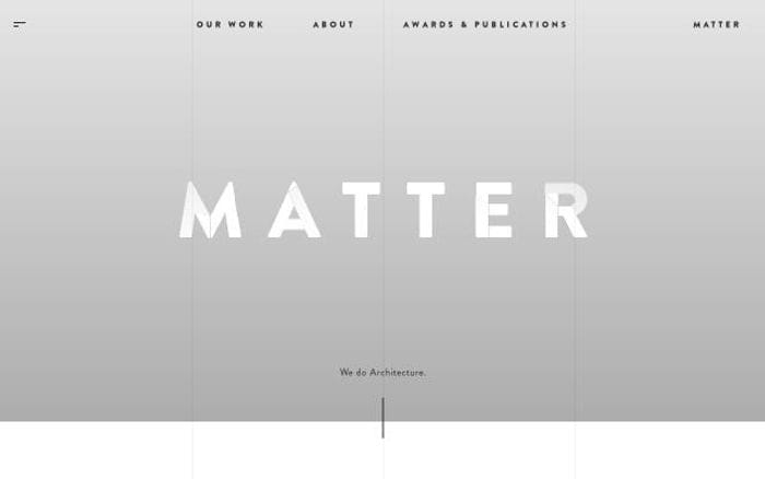 Matterarchitects website preview