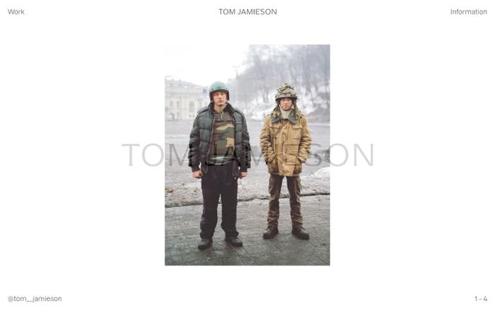 Tom Jamieson website preview