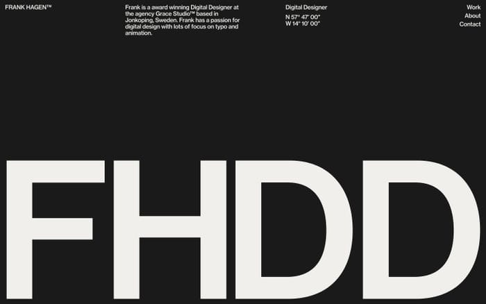 Frank Hagen website preview