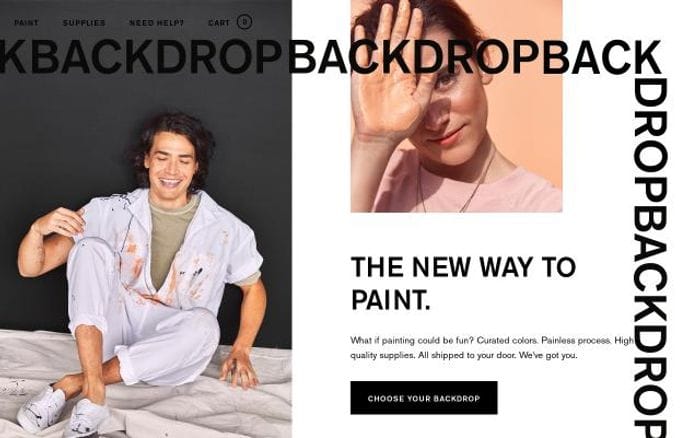Backdrophome website preview
