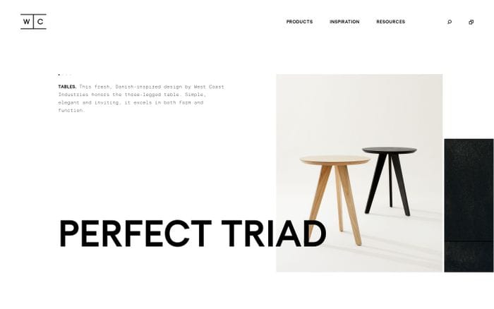 West Coast Industries - Manufacturer of Tables, Banquettes, and Seating website preview