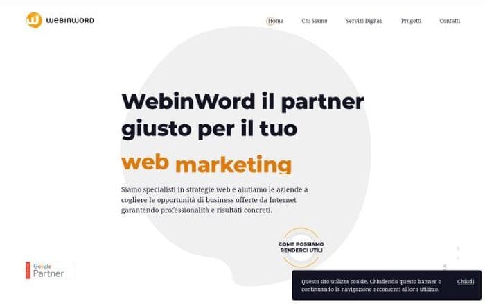 Webinword website preview