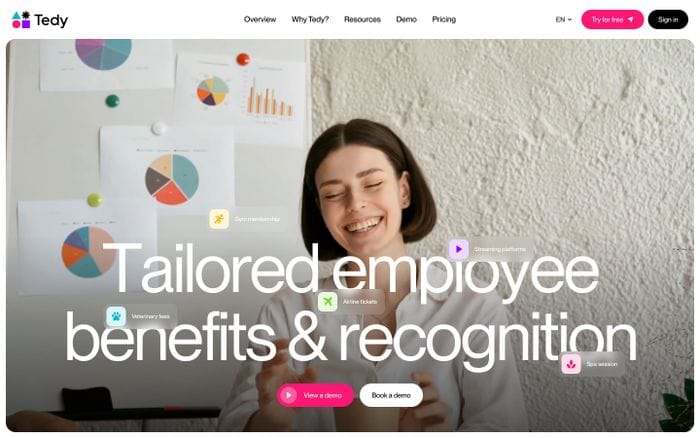 Tedy website preview