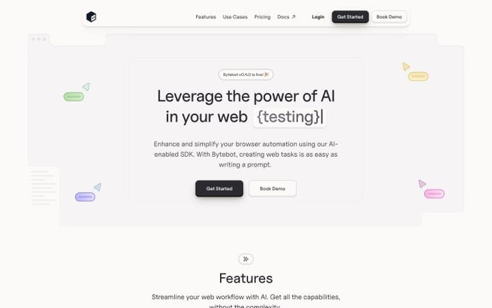 Bytebot website preview