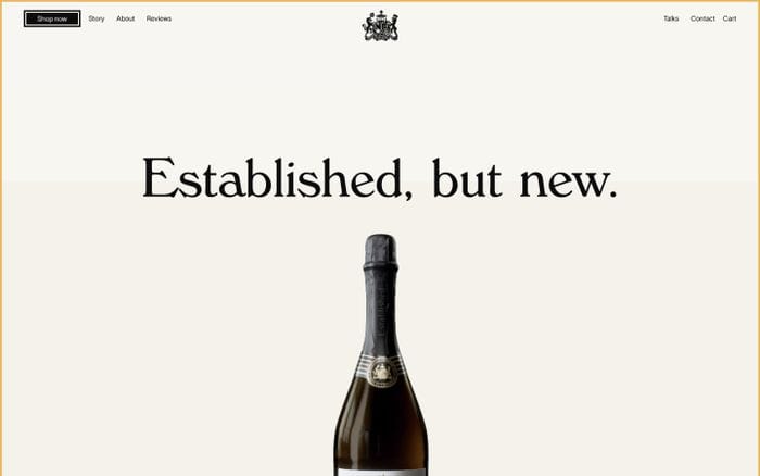 Established Sparkling Tea website preview