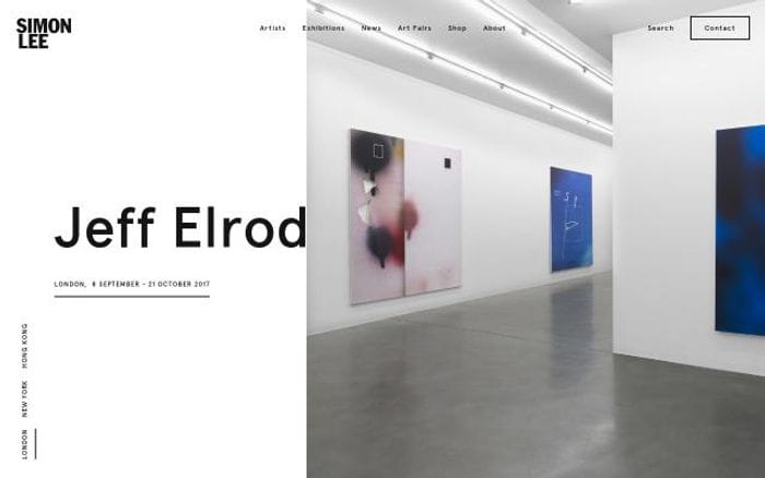 Simonleegallery website preview
