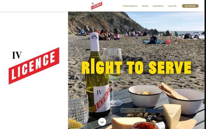 Licenceivwine website preview