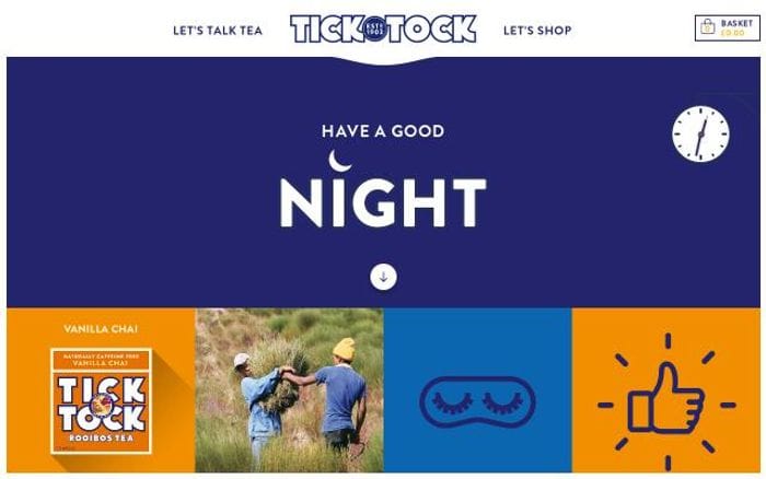 Ticktocktea website preview