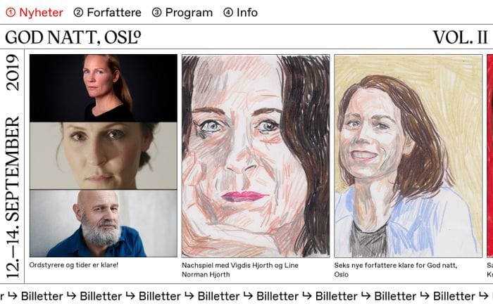 God natt, Oslo — 2019 website preview