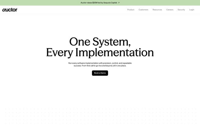 Auctor website preview
