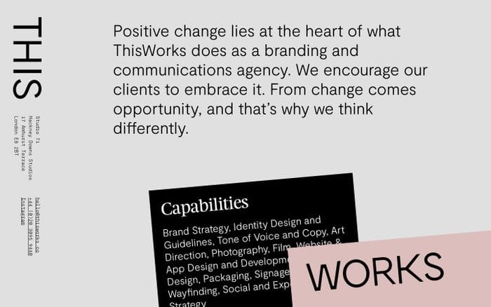 This Works - Branding, Design and Digital Creative Agency. website preview
