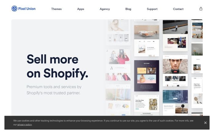Pixel Union - Sell More on Shopify with Premium Tools & Services website preview