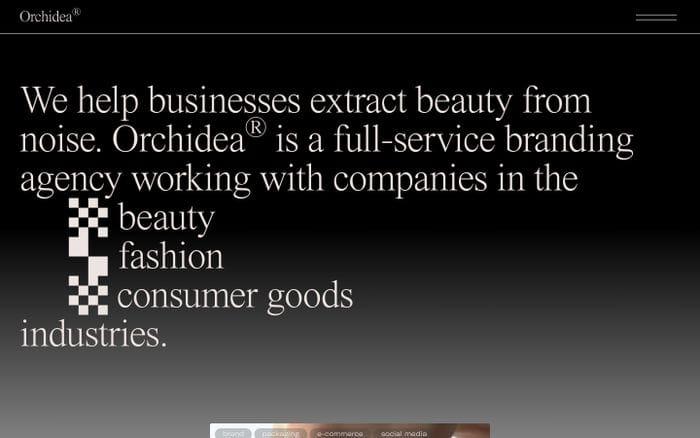 Orchidea Agency website preview