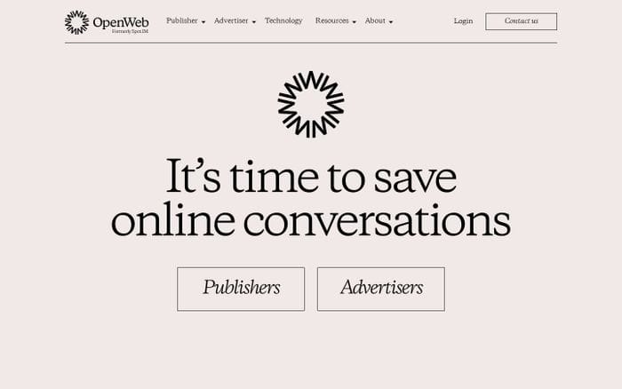 OpenWeb website preview