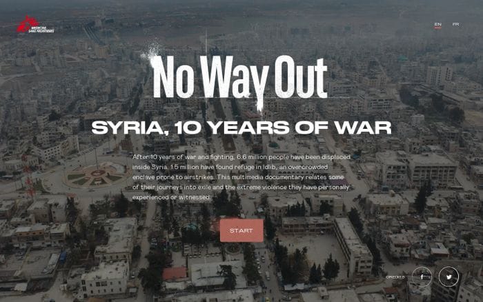Syria 10 years of war website preview