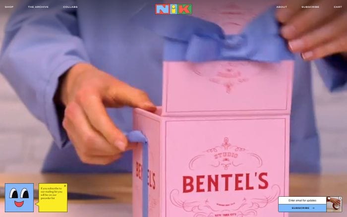 Nik Bentel Studio website preview
