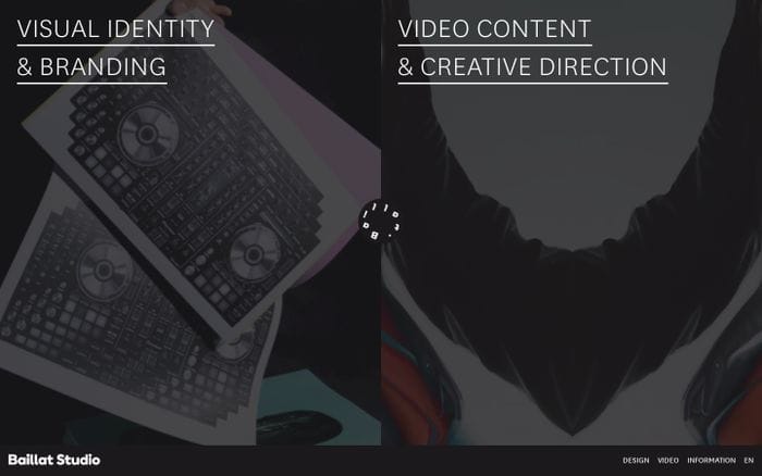Studio Baillat website preview