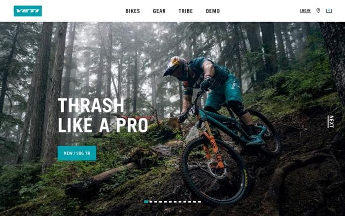 Yeticycles website preview