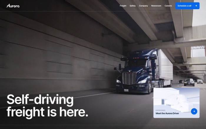 Aurora website preview