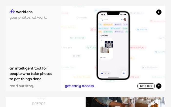 WorkLens website preview