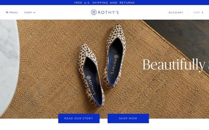 Rothys website preview