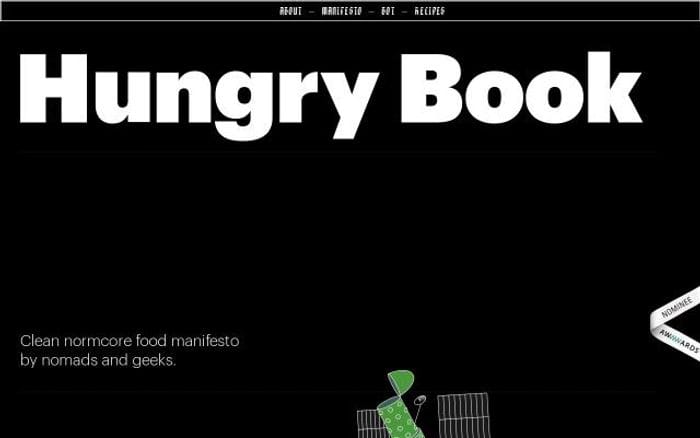 Hungrybook website preview