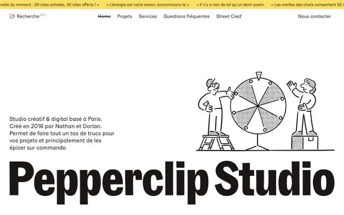 Pepperclip Studio website preview