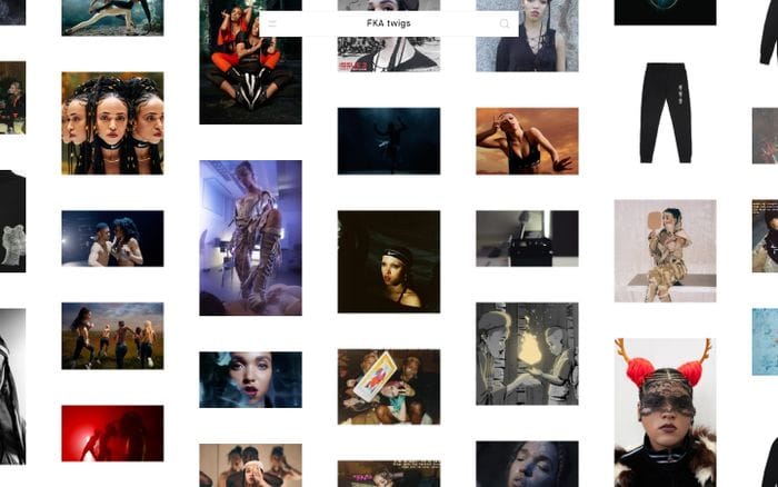 FKA twigs website preview
