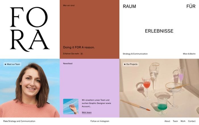 Fora website preview