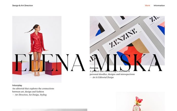 Elena Miska website preview