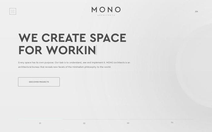 Monoarc website preview