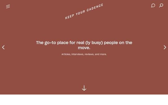 Keepyourcadence website preview