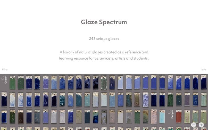 Glaze Spectrum website preview