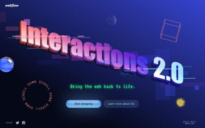 Webflow website preview