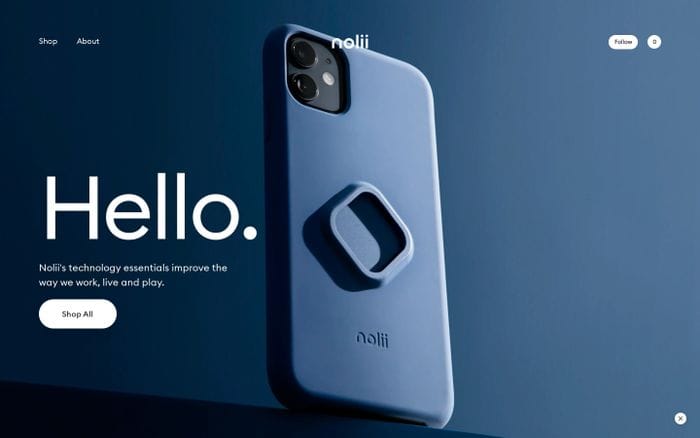 Nolii website preview