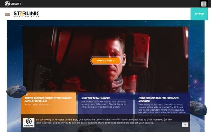 Starlinkgame website preview
