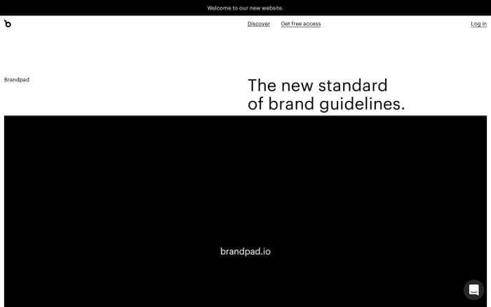 The brand guidelines platform website preview