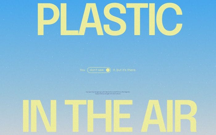 Plastic Air website preview